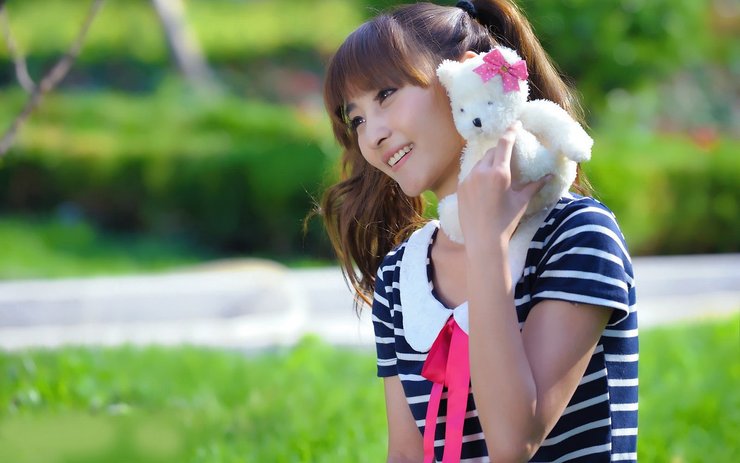 安卓手机美女 清纯可爱 萌妹子高清壁纸