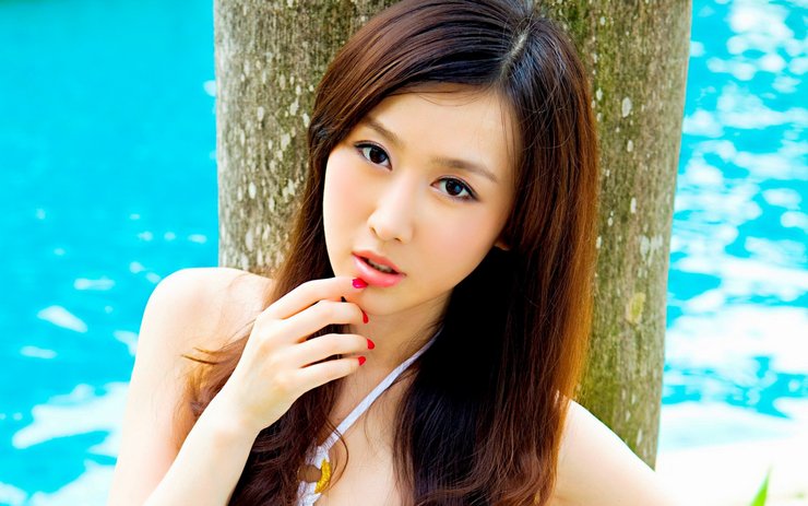 安卓手机美女 模特 写真 性感 火辣 潮女 沙滩美女 清纯可爱 萌妹子高清壁纸