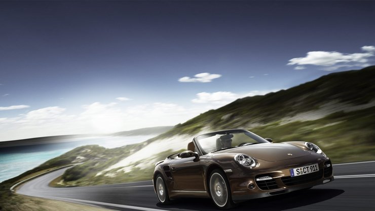 安卓手机保时捷 911 Turbo Cabriolet 汽车高清壁纸