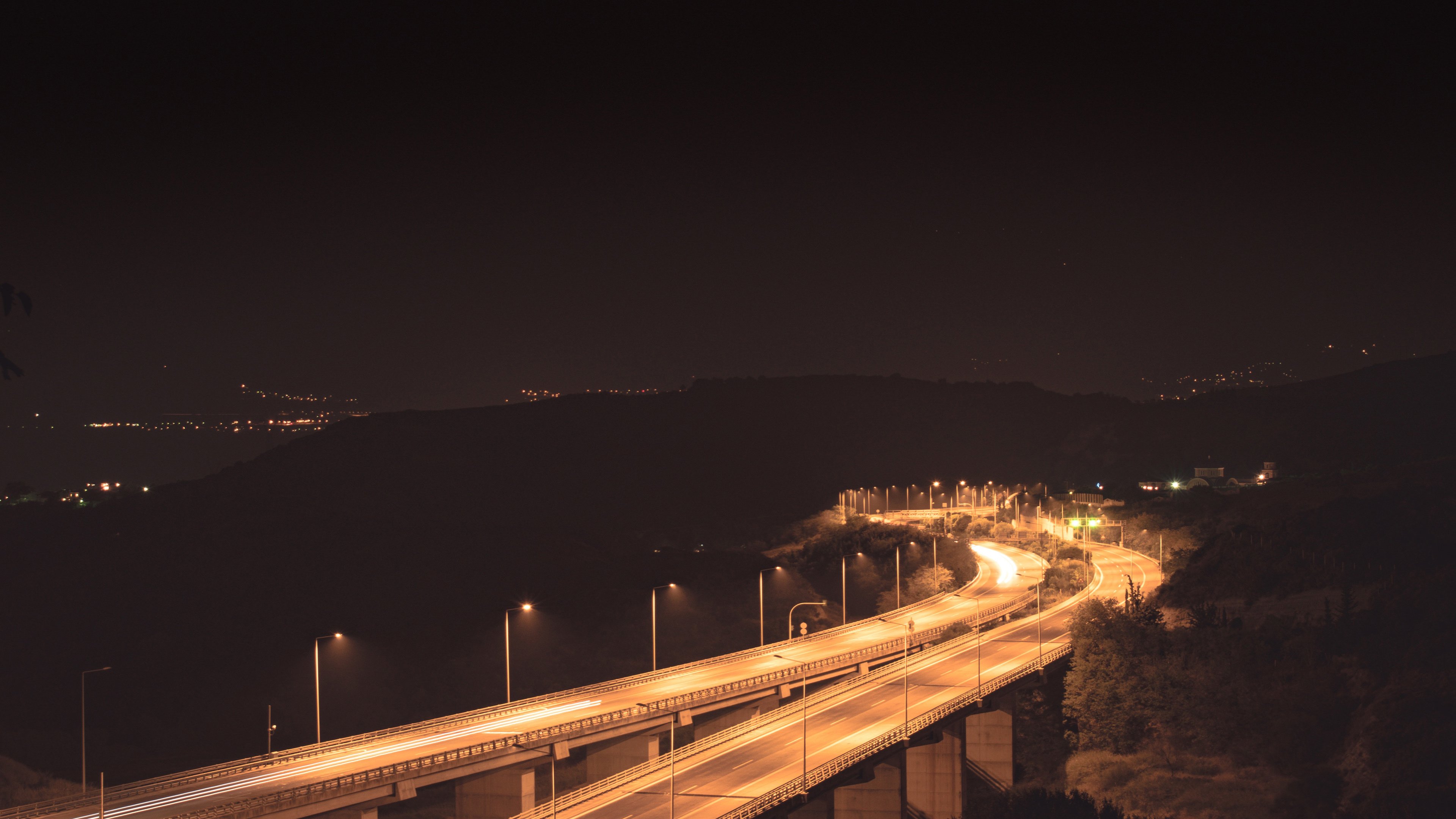 4K,城市夜景,道路,公路,4K专区