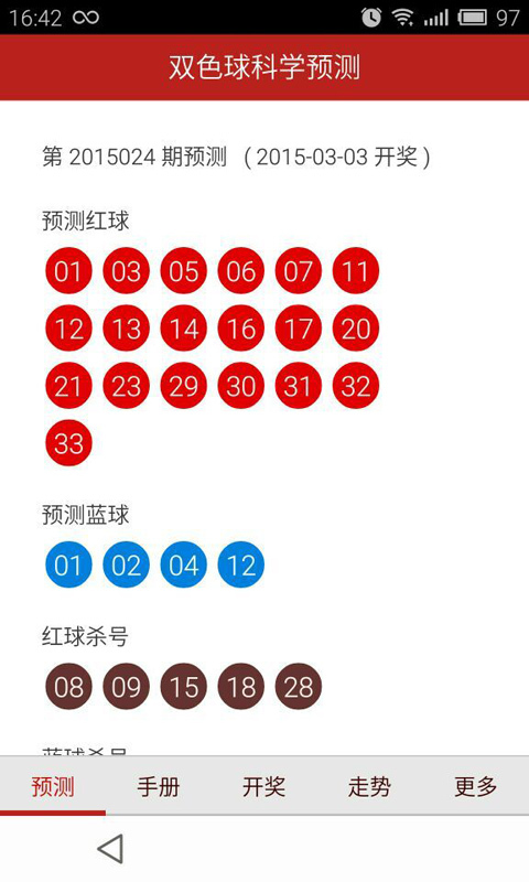 双色球科学预测截图3