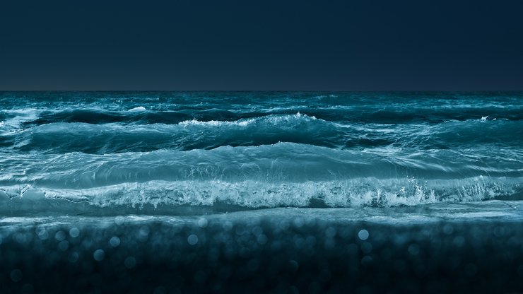 安卓风景 夜晚 大海 深邃手机壁纸