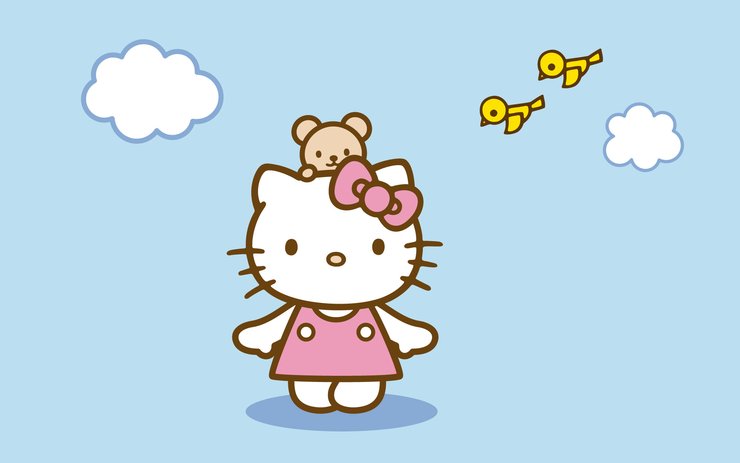 动漫卡通可爱动物猫kitty儿童桌面专用尼玛 相关壁纸
